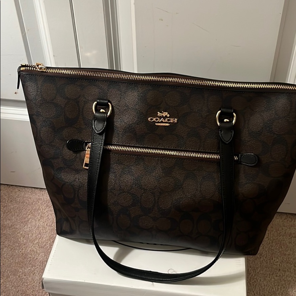 Coach Fiona Tote Bag/ Signature Canvas